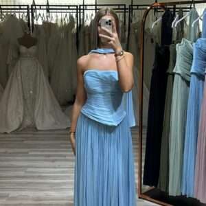 Aluna Dress - Babyblau